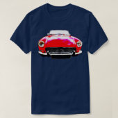 MGB 1970er-Klassiker mit hohem Kontrastrot T-Shirt (Design vorne)