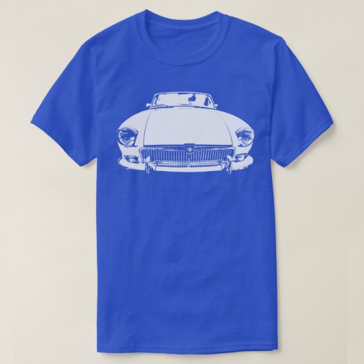 MGB 1970er-Klassiker, monoblock white 1 T-Shirt (Design vorne)