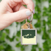 MGB, 1971 - Racing Green on Light Schlüsselanhänge Schlüsselanhänger (Hand)