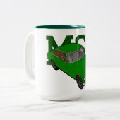 MGB-Grün Zweifarbige Tasse (Vorderseite Links)