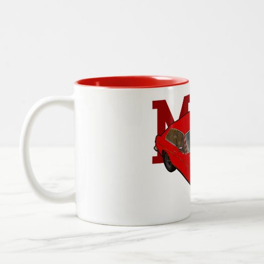 MGB-Rot Zweifarbige Tasse (Links)