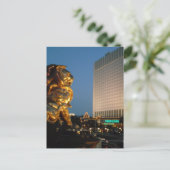 MGM Löwe über dem Las Vegas Strip Postkarte (Stehend Vorderseite)