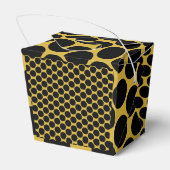 MGold mit Black Dot Style Ausstieg 2x2x2,75 Geschenkschachtel (Rückseite)