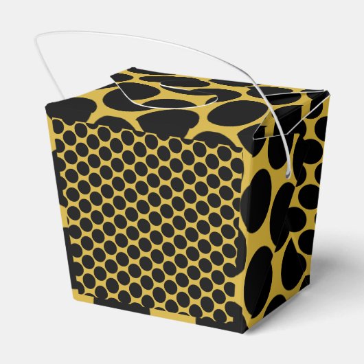 MGold mit Black Dot Style Ausstieg 2x2x2,75 Geschenkschachtel (Rückseite)