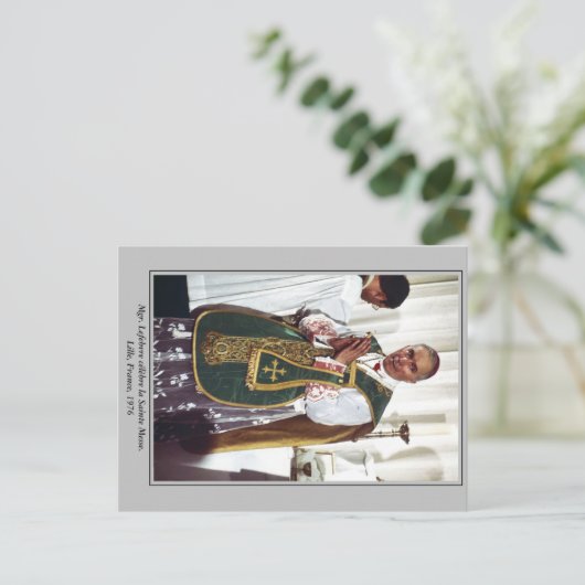 Mgr. Marcel Lefebvre Post Card Postkarte (Stehend Vorderseite)