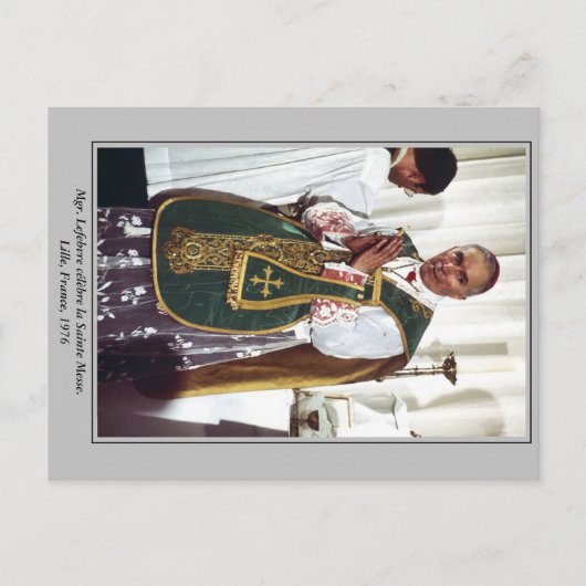 Mgr. Marcel Lefebvre Post Card Postkarte (Vorderseite)