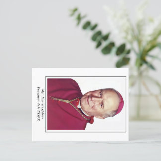 Mgr. Marcel Lefebvre Post Card Postkarte