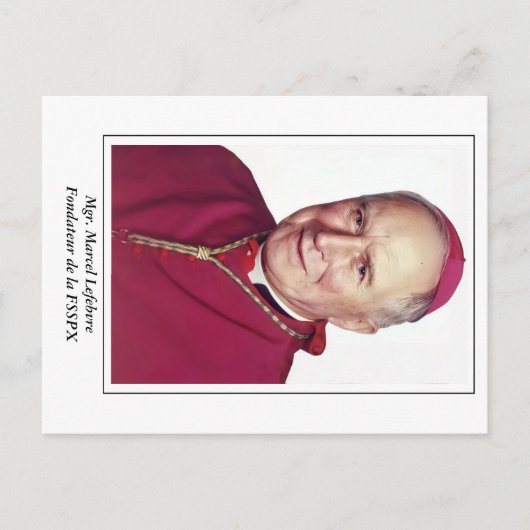 Mgr. Marcel Lefebvre Post Card Postkarte (Vorderseite)