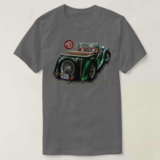 MGTC mg Autos in England T-Shirt (Design vorne)