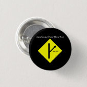 MGTOW Logo-Knopf-Klein-Schwarzer Hintergrund Button (Vorne & Hinten)