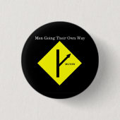 MGTOW Logo-Knopf-Klein-Schwarzer Hintergrund Button (Vorderseite)
