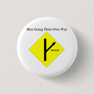 MGTOW Logo-Knopf-Klein-Weißer Hintergrund Button
