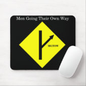 MGTOW Mousepad-Schwarzer Hintergrund Mousepad (Mit Mouse)