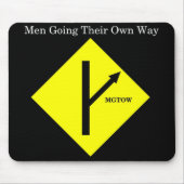 MGTOW Mousepad-Schwarzer Hintergrund Mousepad (Vorne)