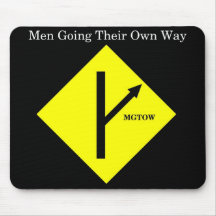 MGTOW Mousepad-Schwarzer Hintergrund