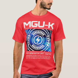 MGUK F1 Power Unit White Text Design T-Shirt