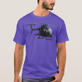MH6 Little Bird Hubschrauber T-Shirt (Vorderseite)