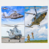 MH-139A GRAY WOLF FLEECEDECKE (Vorderseite (Horizontal))