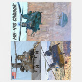 MH-47G CHINOOK FLEECEDECKE (Vorderseite)