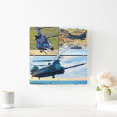 MH-47G CHINOOK QUADRATISCHE WANDUHR (Zuhause)