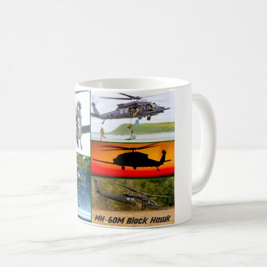 MH-60 M SCHWARZE HAWK KAFFEETASSE (VorderseiteRechts)