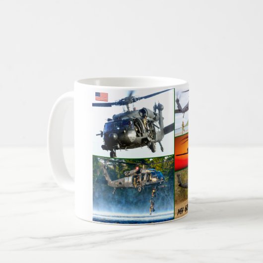 MH-60 M SCHWARZE HAWK KAFFEETASSE (Vorderseite Links)