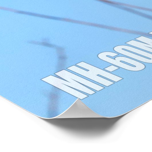 MH-60 M SCHWARZE HAWK POSTER (Ecke)