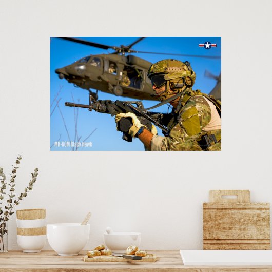 MH-60 M SCHWARZE HAWK POSTER (Küche)