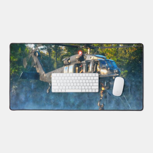 MH-60 M SCHWARZE HAWK SCHREIBTISCHUNTERLAGE (Tastatur & Maus)