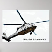 MH-60 Seahawk-Militärhubschrauber Poster (Vorne)