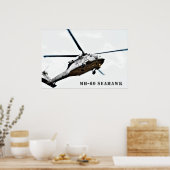 MH-60 Seahawk-Militärhubschrauber Poster (Küche)