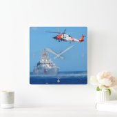 MH-60 T JAYHAWK QUADRATISCHE WANDUHR (Zuhause)