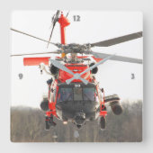 MH-60 T JAYHAWK QUADRATISCHE WANDUHR (Vorderseite)