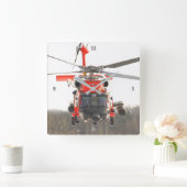 MH-60 T JAYHAWK QUADRATISCHE WANDUHR (Zuhause)