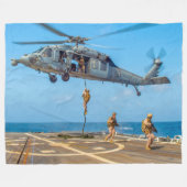 MH-60er SEAHAWK Fleecedecke (Vorderseite (Horizontal))