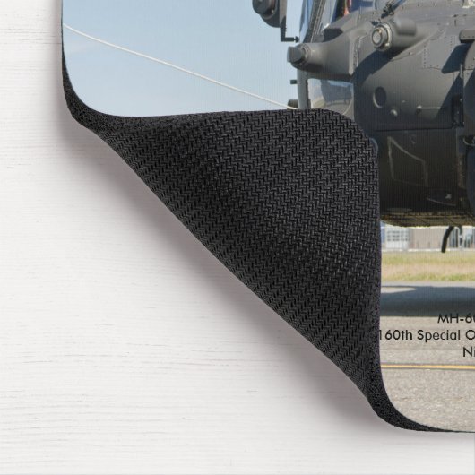 MH-60M schwarzer Mousepad (Ecke)
