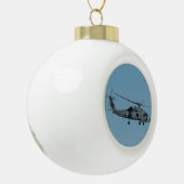 MH-60R Seahawk Keramik Kugel-Ornament (Links)