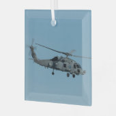 MH-60R Seahawk Ornament Aus Glas (Vorderseite links)