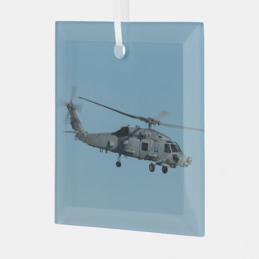 MH-60R Seahawk Ornament Aus Glas (Vorderseite links)