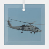 MH-60R Seahawk Ornament Aus Glas (Vorderseite)