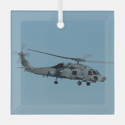 MH-60R Seahawk Ornament Aus Glas (Vorderseite)