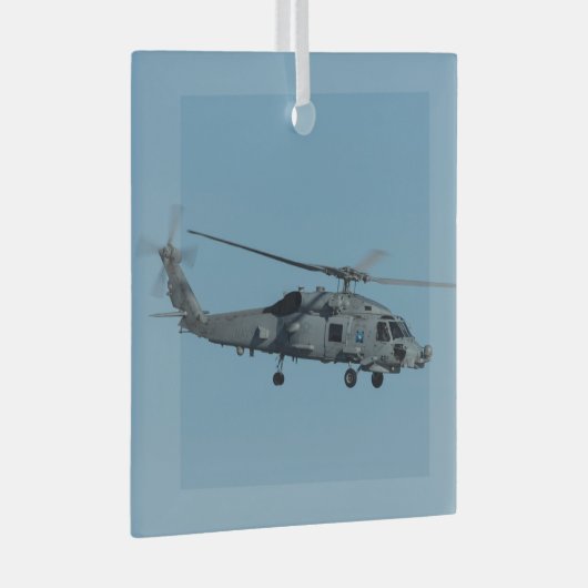 MH-60R Seahawk Ornament Aus Glas (Vorderseite Rechts)