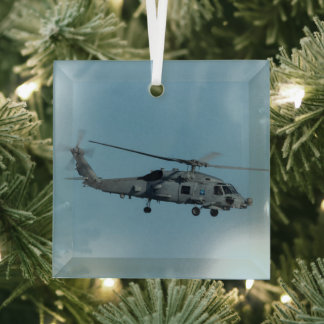 MH-60R Seahawk Ornament Aus Glas