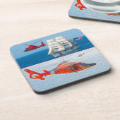 MH-65 DELPHIN GETRÄNKEUNTERSETZER (Linke Seite)