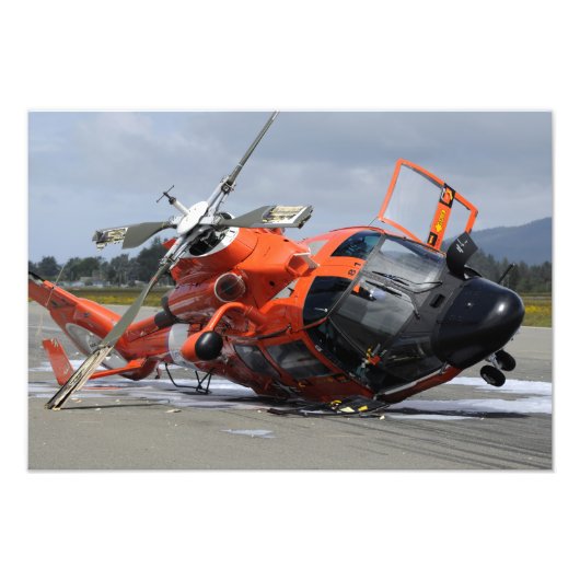 MH-65 Dolphin-Hubschrauber stürzten bei Arcata Air Fotodruck (Vorne)