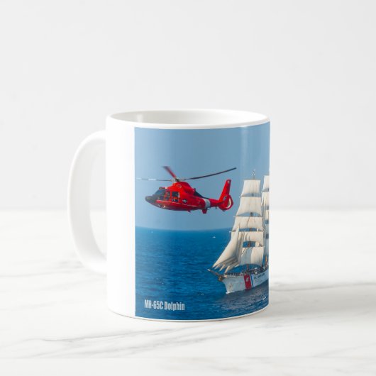 MH-65C-DOLPHIN KAFFEETASSE (Vorderseite Links)