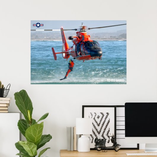 MH-65C-DOLPHIN POSTER (Heimbüro)