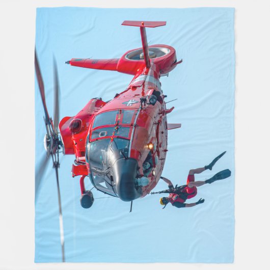 MH-65D-DOLPHIN FLEECEDECKE (Vorderseite)