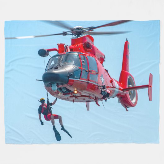 MH-65D-DOLPHIN FLEECEDECKE (Vorderseite (Horizontal))