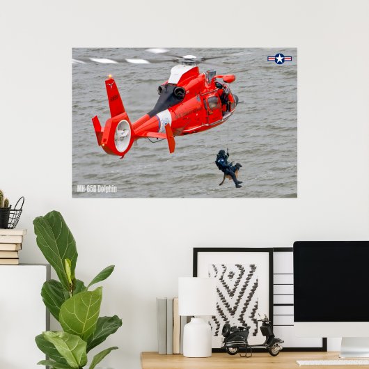 MH-65D-DOLPHIN POSTER (Heimbüro)